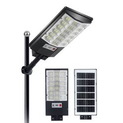 2 pack Solar Street Lights Outdoor, Dusk to Dawn, Motion Sensor with Remote Control