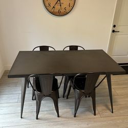 Metal Table and chairs