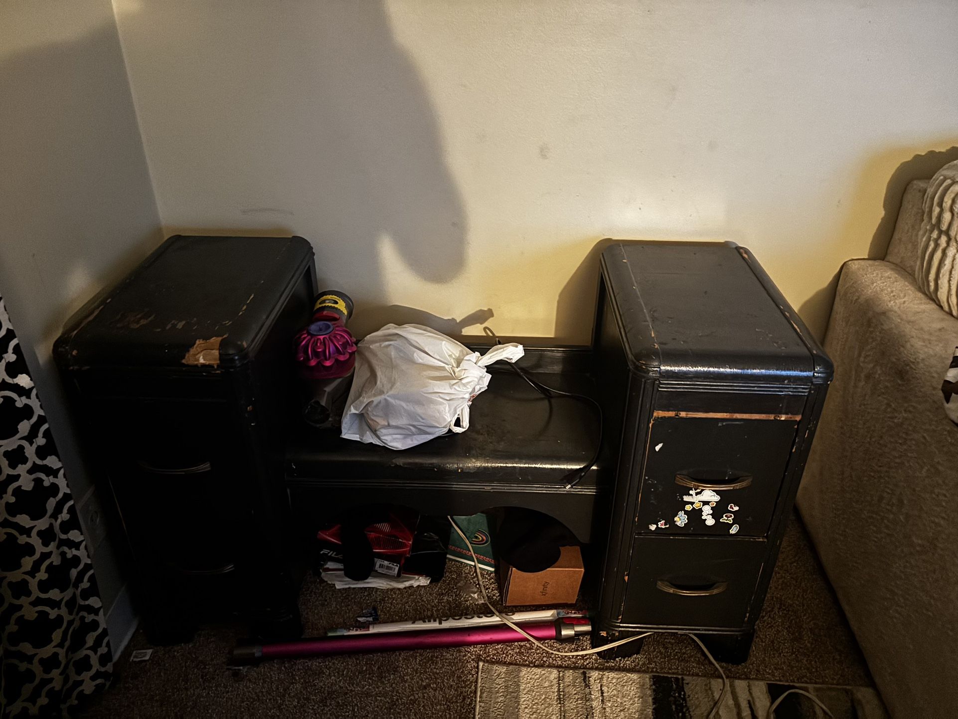 Antique Black Vanity