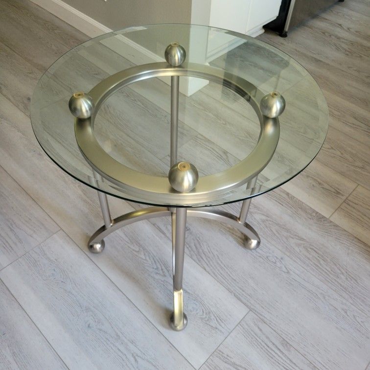 Glass End Table