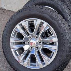 2026 NEW OEM ORIGINAL TAKEOFFS GMC YUKON DENALI 20 INCH HAVE TPMS SENSORS TIRES BRIDGESTONE ALL-TERRAN NEW 100 %  $ 1599 