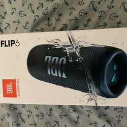 JBL Flip 6 Portable Bluetooth Waterproof Speaker System - Black - BRAND NEW SEALED 