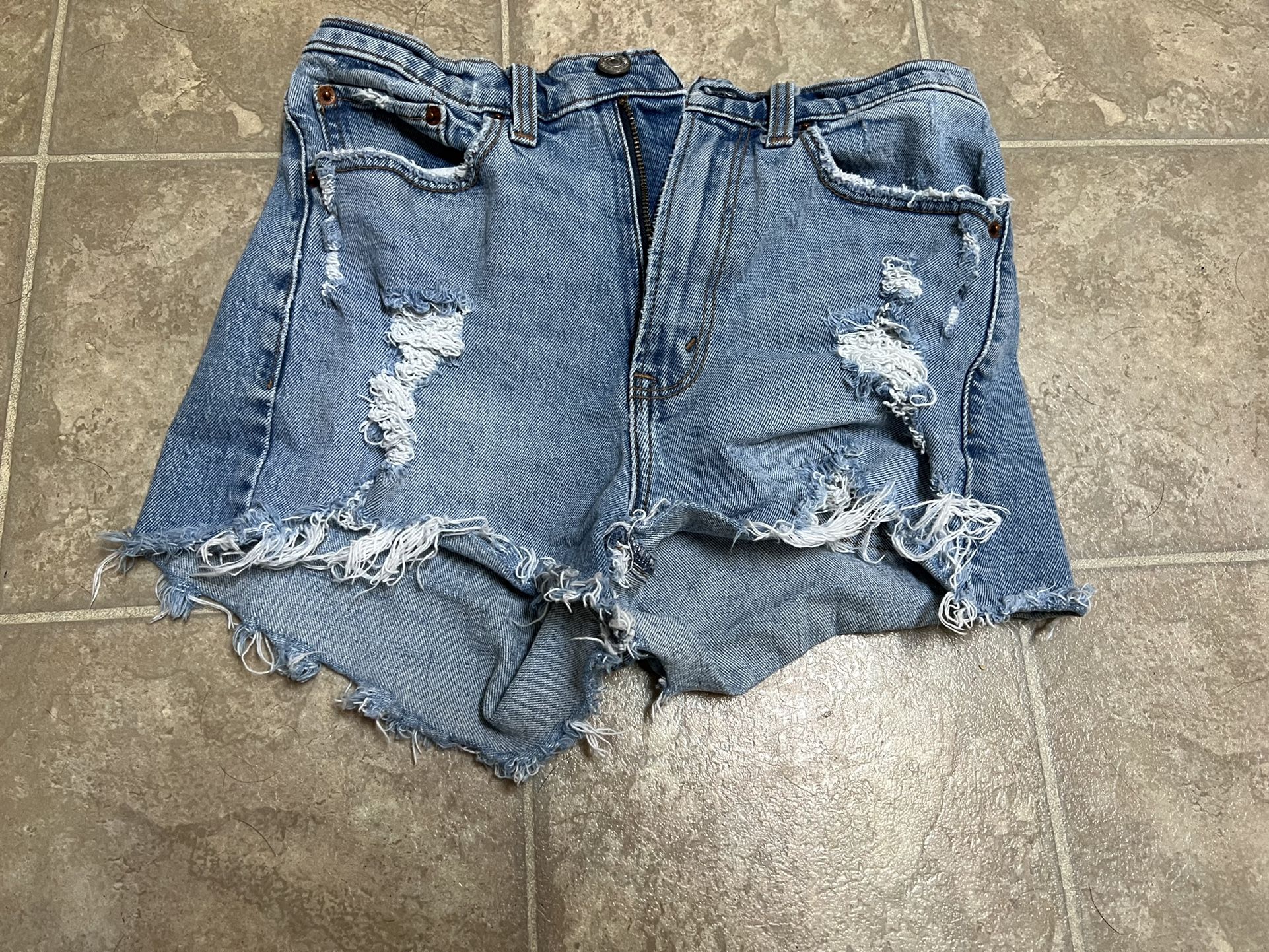 Abercrombie Jean Shorts Size 25
