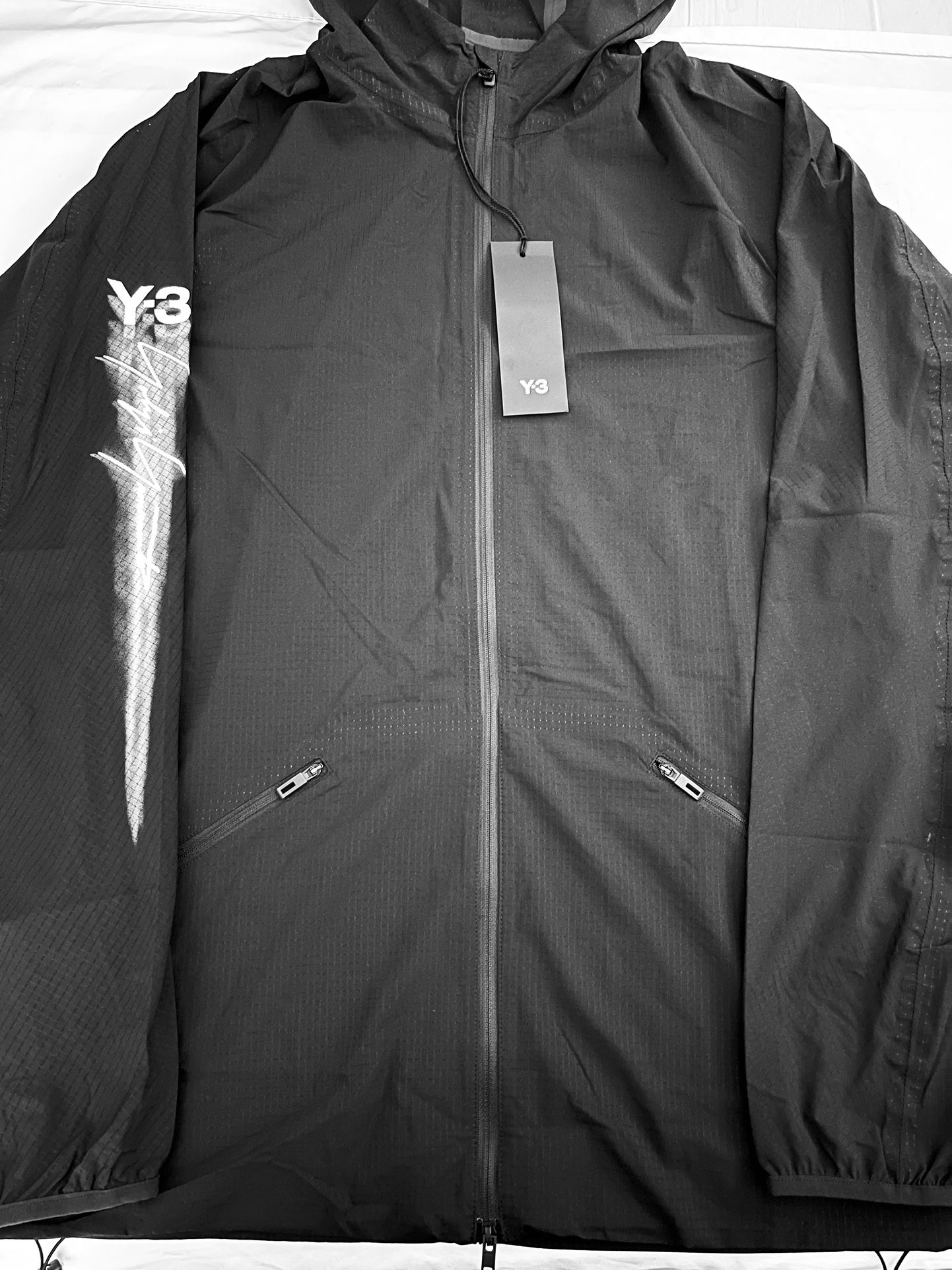 Men’s XS Y-3 Logo Print Running Jacket