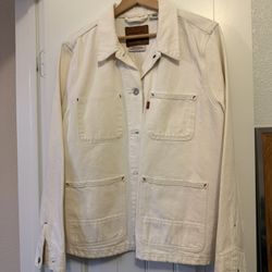 Levi’s white denim jacket unisex