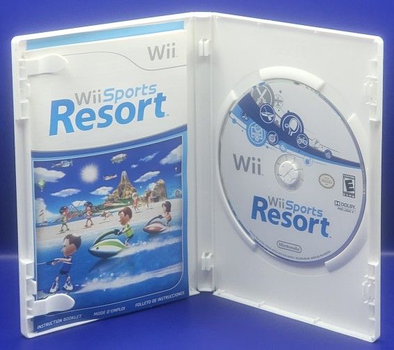 Wii Sports Resort (Nintendo Wii, 2009) Not For Resale Edition, CIB, Pre-Owned Excellent 