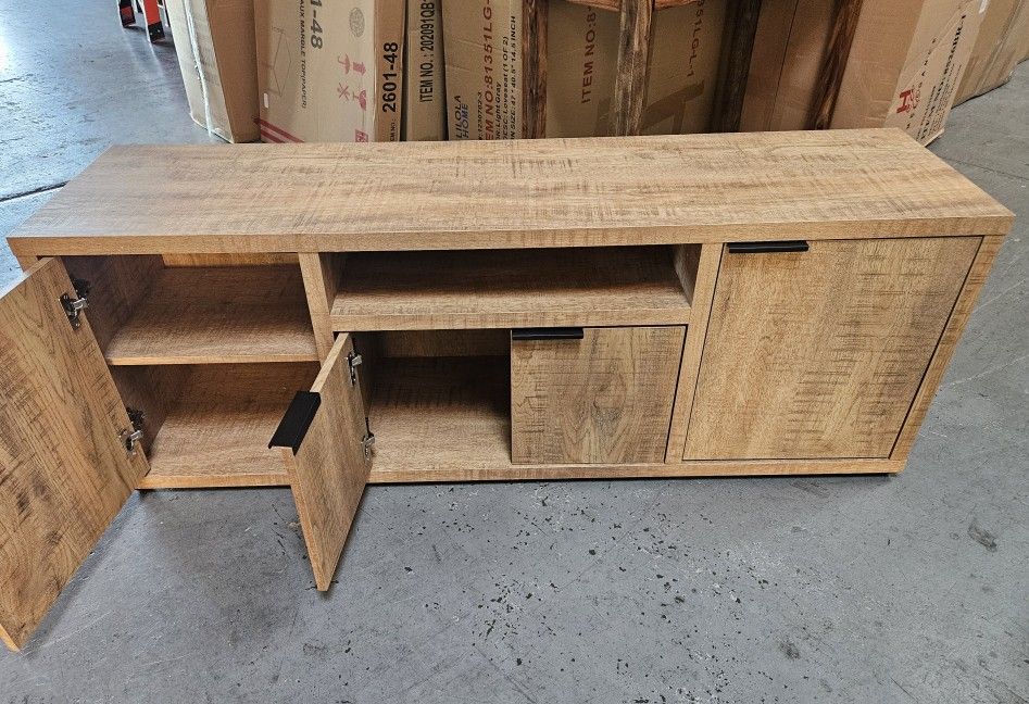 Oak Finish TV Stand (60")
