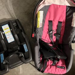 Car Seat, Base And Baby Mirror