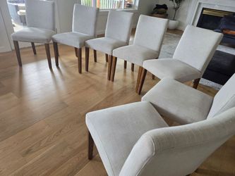 West elm 7 dining chairs