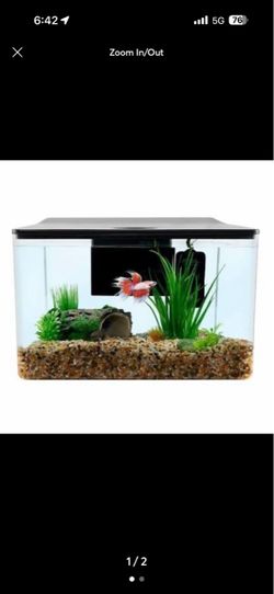 Top Fin Fish Tank 3 gallon (filter/Light/Extras Included