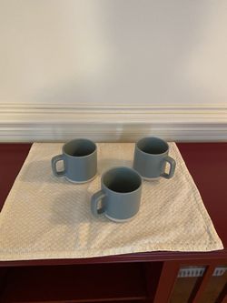 Three Ceramic Coffee Cups 