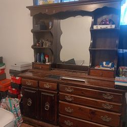Solid Cherry Wood Dresser 