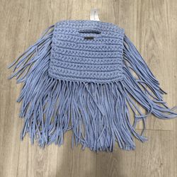 Binge Knit Fringe Handbag Purse 
