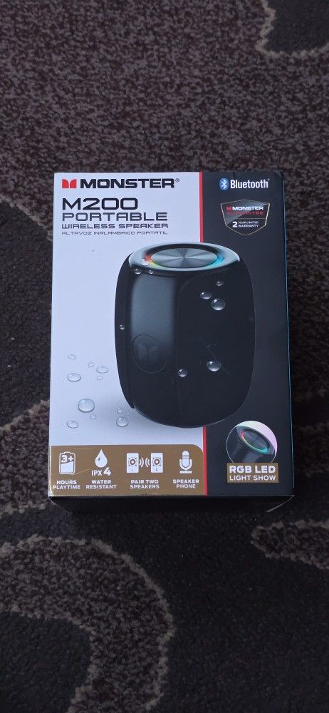 Monster M200 portable Wireless Speaker $40