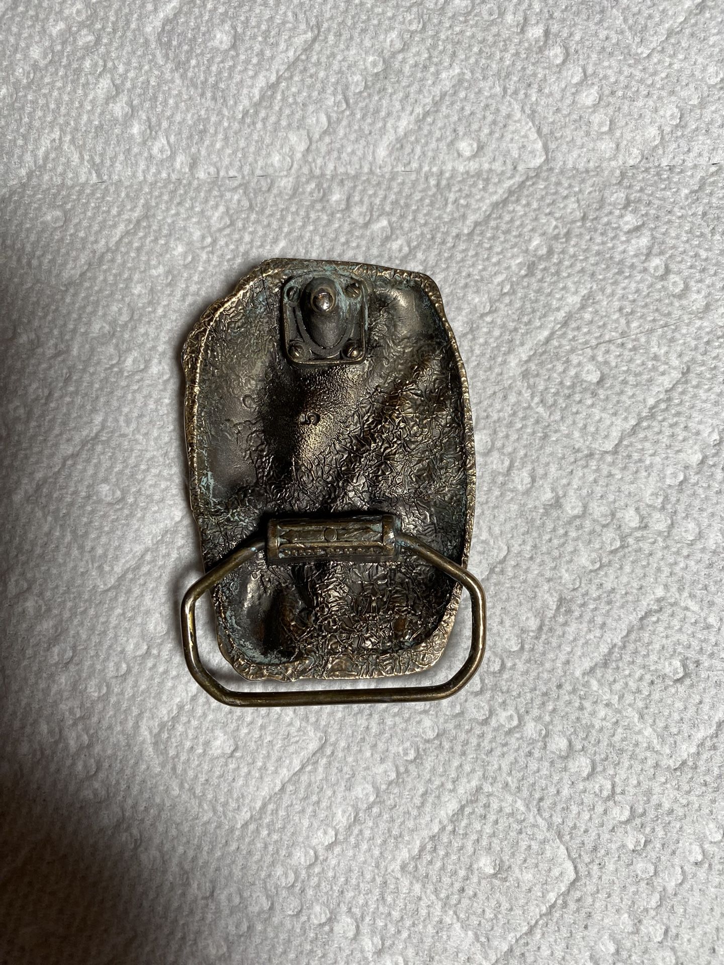Bass Anglers Sportsman Society Brass Belt Buckle
