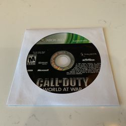 Xbox 360 Call Of Duty World At War (disc Only) Untested