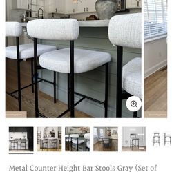 2 New Nathan James Counter Height Bar Stools