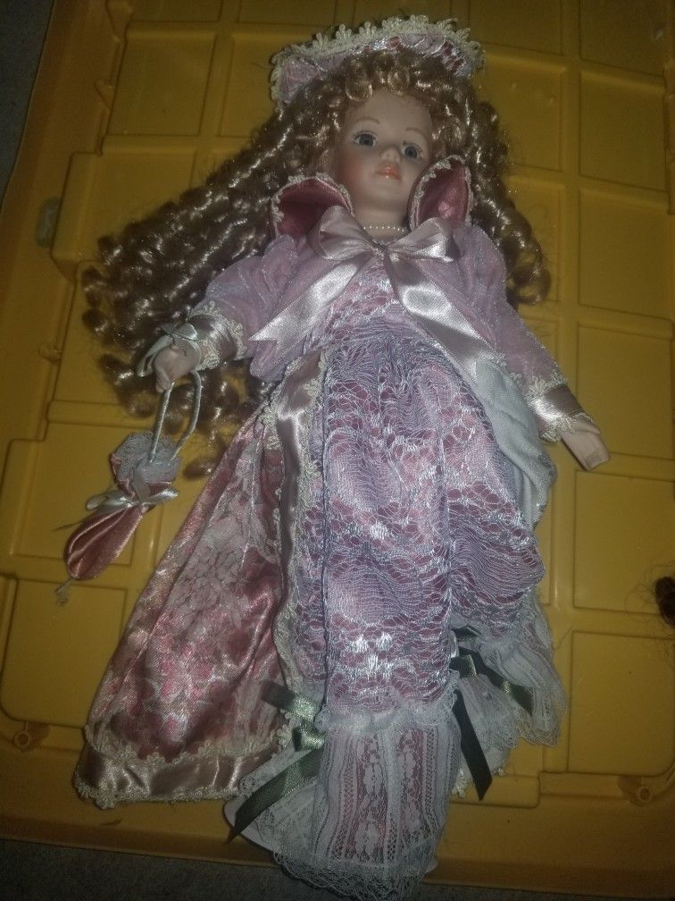 Vintage Porcelain Doll