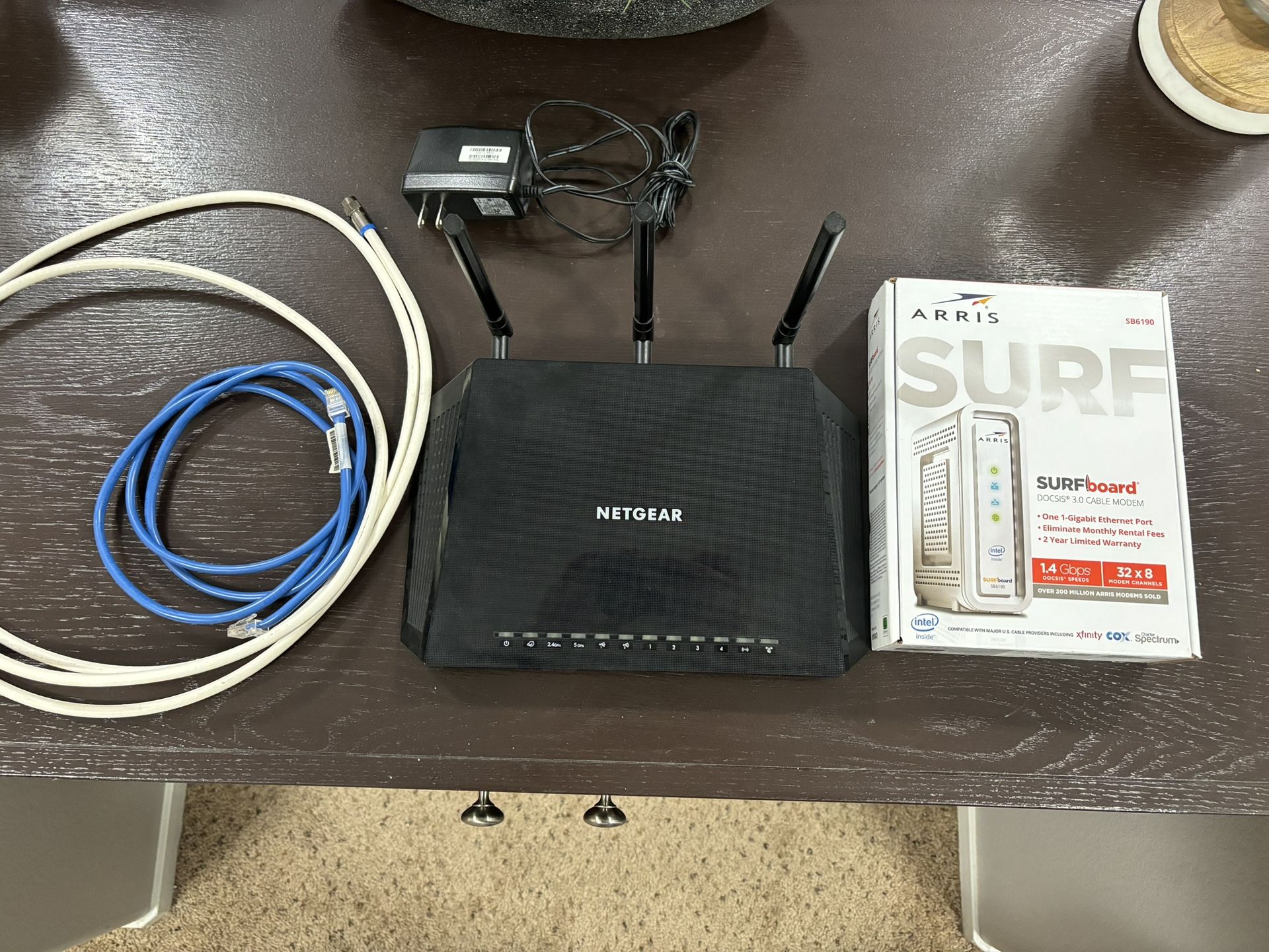 Modem And Router.