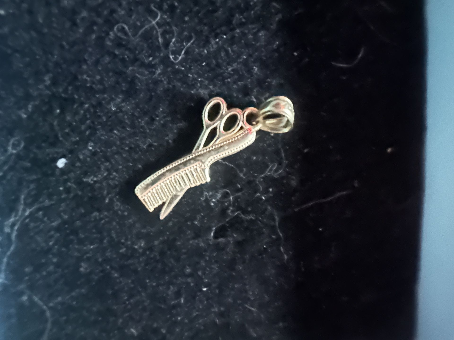 10k Gold Barber Pendant