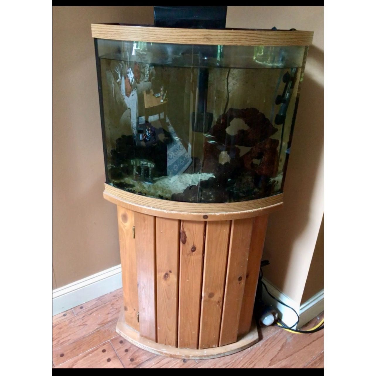 30 Gallon BowFront FishTank And Stand
