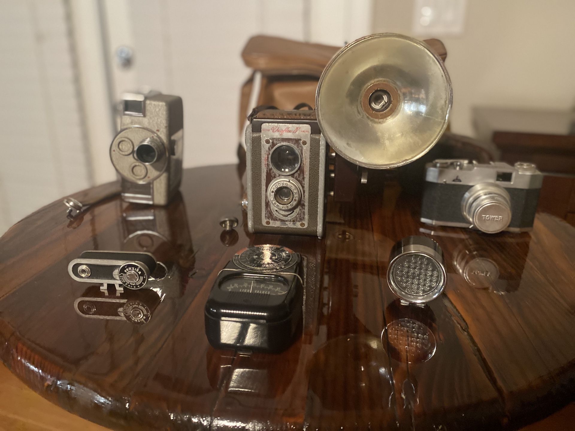 Vintage video recorder and camera