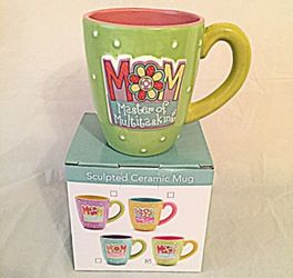 Raised MOM Acronym Mug