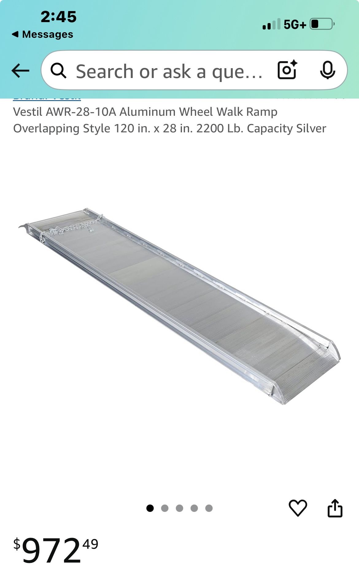 Aluminum Wheel Ramp