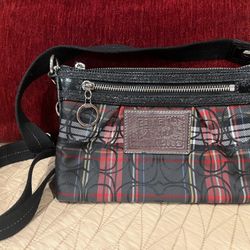 Coach Plaid Handbag 