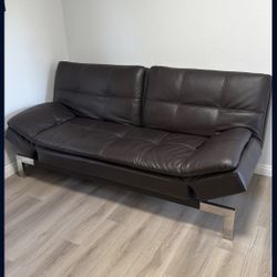 Leather futon 