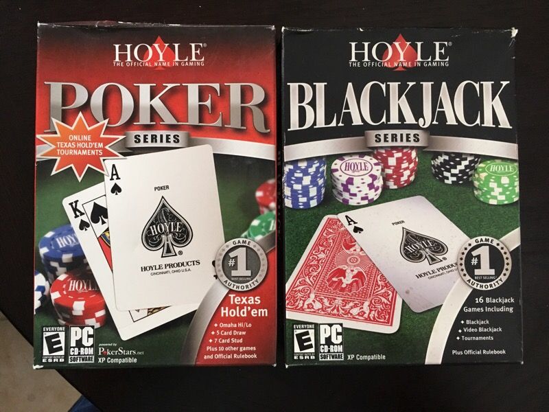 Hoyle blackjack and poker Texas hold 'em game/cd ROM software
