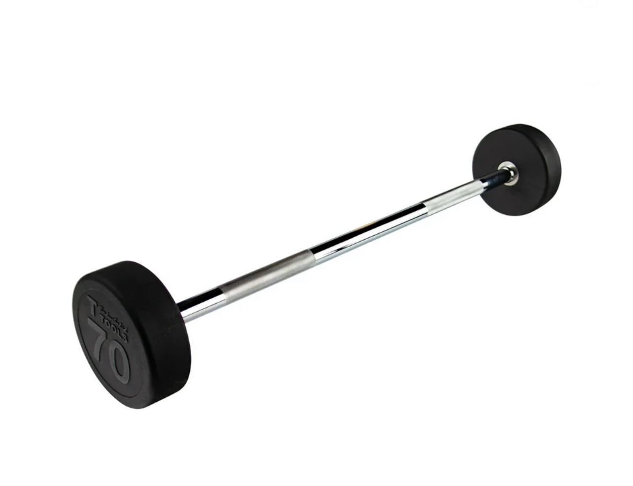 Body solid rubber coated fixed weight straight barbells 70 lb - NEW
