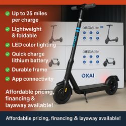 Brand New Okai Neón Lite Electric Scooters
