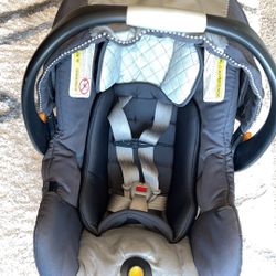 Chicco Keyfit Car Seat With Base And Caddy Stroller