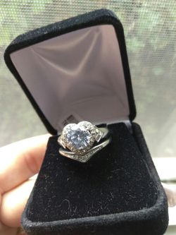Wedding ring with engagement band