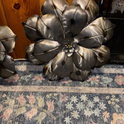 Flores de metal para decoración