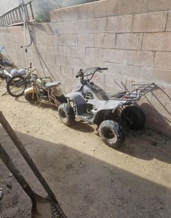 110cc quad and 50cc mini dirt bike