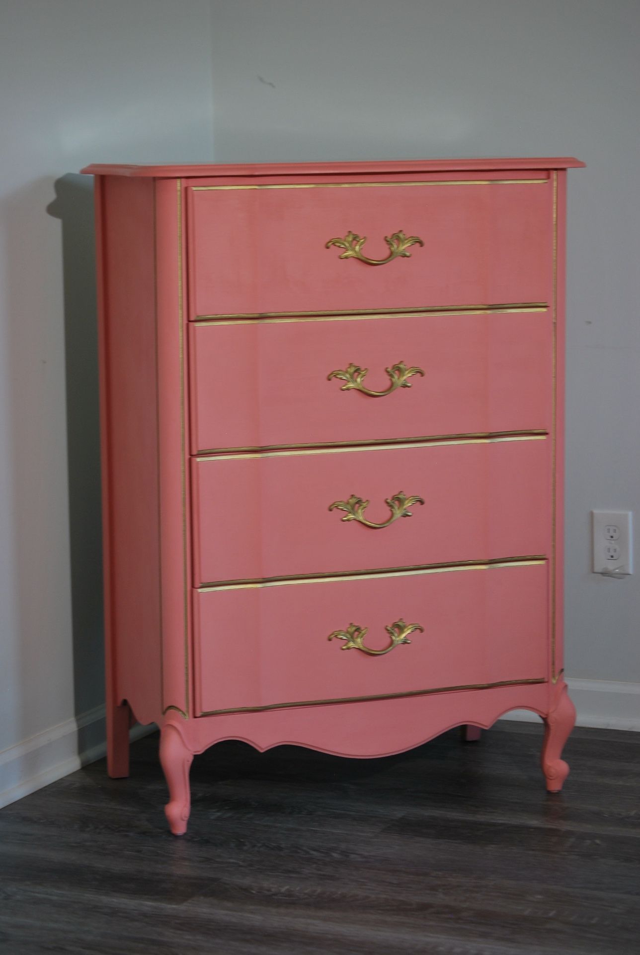 French Provincial Chest Of Drawers (refurbished)