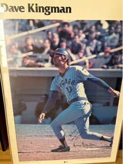 Dave Kingman MLB originally signed poster