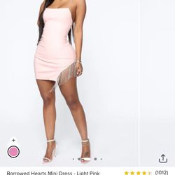 Fashion Nova Pink Dress Size L 