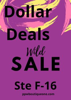 PpW Boutique One, CLEARANCE Sales, Purchase & PickUp @ Store.