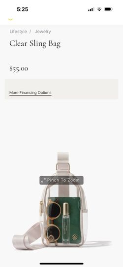 Kendra Scott Clear Sling Bag