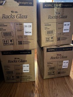 48 10 oz rock glasses