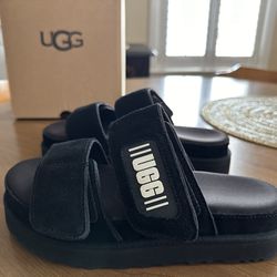Ugg Black Greer Sandals 
