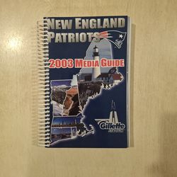 NEW ENGLAND PATRIOTS 484 PAGE MEDIA GUIDE WITH TOM BRADY ONLY $10