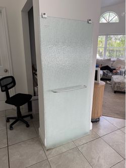Delta shower glass panel