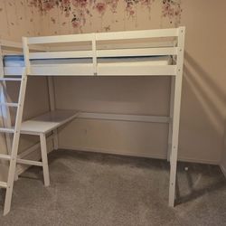 Twin Loft Bed With Table