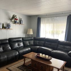 Leather couch 