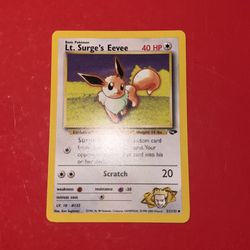 Pokemon Card - Lt. Surge's Eevee Gym Challenge 51/132 Uncommon