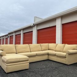 Yellow U Shape Sectional Couch